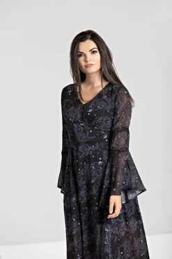 Alchemy By Spin Doctor Dark Sea Maxi Dress -Fashion Apparel Front Closer 85964.1548037360