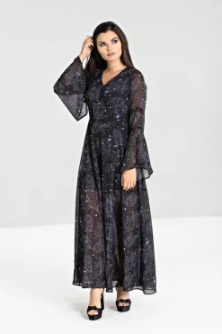 Alchemy By Spin Doctor Dark Sea Maxi Dress -Fashion Apparel Front 75919.1548037377