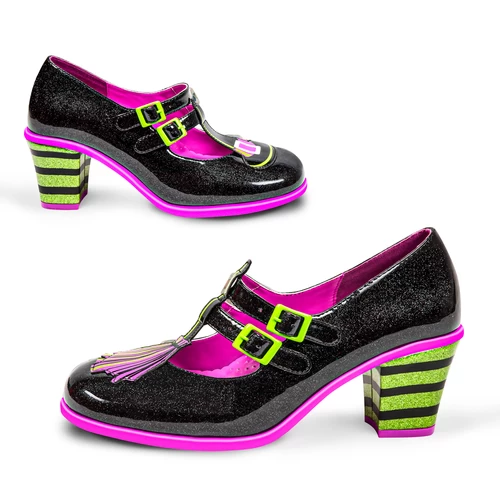 Hot Chocolate Design Double Topping Mid Heel Shoes: Hocus Pocus 5 Hot Chocolate Design Double Topping Mid Heel Shoes: Hocus Pocus - Image 3