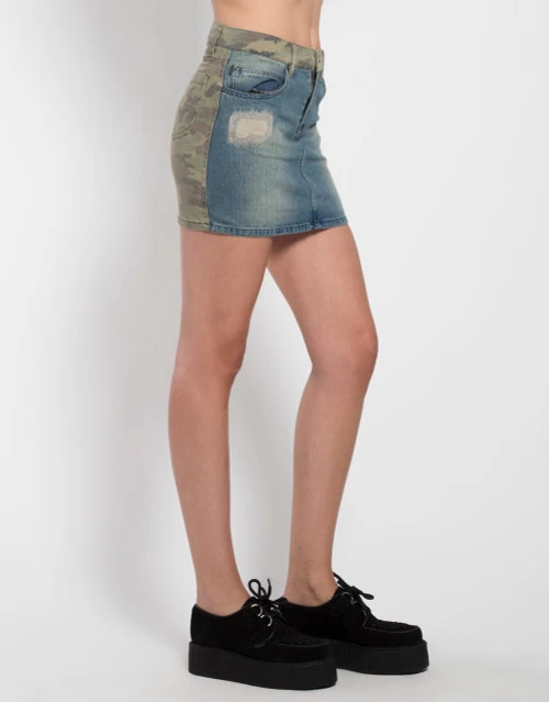Tripp NYC Denim / Camo Split Skirt 8 Tripp NYC Denim / Camo Split Skirt - Image 6