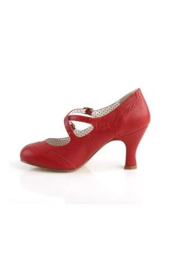 Pin Up Couture Flapper Heels: Red - PRE-ORDER -Fashion Apparel Inside 44271.1690791956