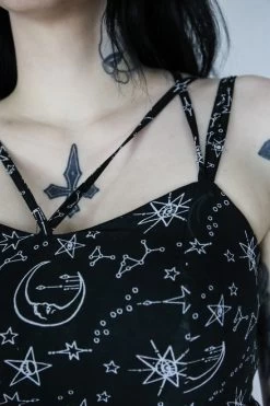 Coven United Moonprint Crossover Straps Dress - XS To 4XL 18 Coven United Moonprint Crossover Straps Dress - XS To 4XL -Fashion Apparel Item kM0ghj zoom 89789.1620991794