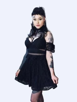 Restyle Pentagram Lace Dress With Collar - Small To 2XL 29 Restyle Pentagram Lace Dress With Collar - Small To 2XL -Fashion Apparel Ivy grey background Brightness 20 Contrast 10 62224.1671353122