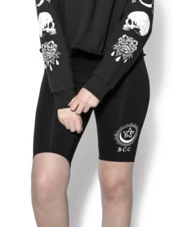 BlackCraft Cult Pentagram Moon Bike Shorts