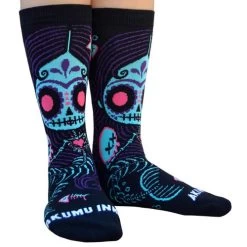 Akumu Ink La Sirena Unisex Socks -Fashion Apparel Modelled Front 82644.1581745348