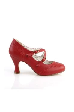 Pin Up Couture Flapper Heels: Red - In Stock -Fashion Apparel OUtside 87240.1547355018