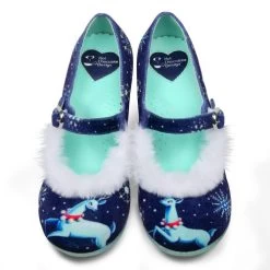 Hot Chocolate Design Double Topping Mid Heel Shoes: Winter Wonderland - EU 36 -Fashion Apparel Winter Wonderland Womens Mid Heels Front 52990.1639626479