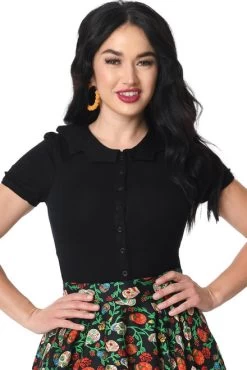 Coven United Bat Collar Blouse - XS And Small -Fashion Apparel batcollar5 1024x10242x 82750.1622630258