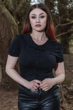 Coven United Bat Collar Blouse - XS And Small -Fashion Apparel coven20 34110133 4306 484b ac67 e712d5f9039e 1024x10242x 92765.1684748375