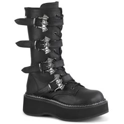 Demonia Emily Bat Buckle Mid-Calf Boots - PRE-ORDER