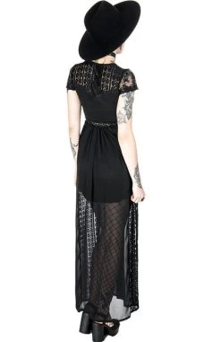Restyle Grace Dress: Black- Small And 3XL -Fashion Apparel eng pl BLACK GRACE DRESS Long Lace gown Romantic Dress 1899 11 02039.1558936272