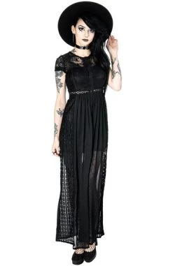 Restyle Grace Dress: Black- Small And 3XL -Fashion Apparel eng pl BLACK GRACE DRESS Long Lace gown Romantic Dress 1899 6 43724.1558936198