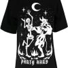Restyle Oversized T-Shirt: Party Hard Devil Dance -Fashion Apparel eng pl Black Oversized tshirt Party Hard Devil Dance 1872 1 49901.1629901707