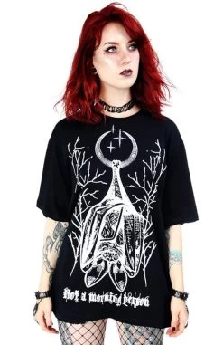 Restyle Oversized T-Shirt: Not A Morning Person 17 Restyle Oversized T-Shirt: Not A Morning Person -Fashion Apparel eng pl Black Oversized womens top with bat Not a morning person 1845 4 72699.1649728024