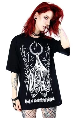 Restyle Oversized T-Shirt: Not A Morning Person 19 Restyle Oversized T-Shirt: Not A Morning Person -Fashion Apparel eng pl Black Oversized womens top with bat Not a morning person 1845 8 19237.1611927867