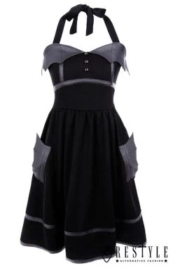 Restyle Bat Dress -Fashion Apparel eng pl Black gothic dress with bat wings 50 style retro skirt BAT DRESS 1607 12 65211.1558597841