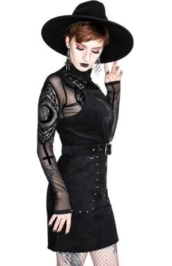 Restyle Corduroy Crescent Moon Dress -Fashion Apparel eng pl Black gothic mesh moon suspender CORDUROY CRESCENT DRESS 2055 11 59519.1580983495