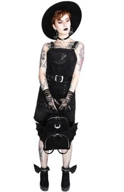 Restyle Corduroy Crescent Moon Dress -Fashion Apparel eng pl Black gothic mesh moon suspender CORDUROY CRESCENT DRESS 2055 9 70129.1580983495