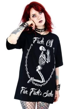 Restyle Oversized T-Shirt: F*ck Off For F*ck's Sake