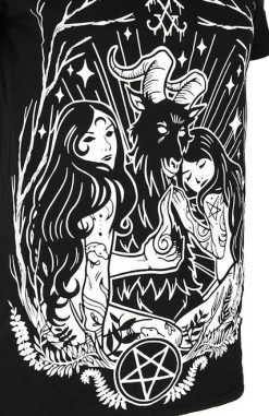 Restyle Lucifer Cold Shoulder T-Shirt -Fashion Apparel eng pl Cold shoulder LUCIFER T shirt Occult blouse 2071 3 54943.1591956247