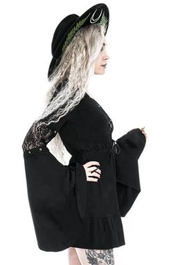 Restyle Eden Dress: Black - Small -Fashion Apparel eng pl Eden Black Cotton Floaty Dress 2208 6 84759.1639990452