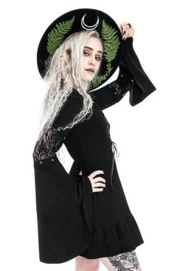 Restyle Eden Dress: Black - Small -Fashion Apparel eng pl Eden Black Cotton Floaty Dress 2208 7 32180.1639990484