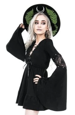 Restyle Eden Dress: Black - Small -Fashion Apparel eng pl Eden Black Cotton Floaty Dress 2208 9 85807.1639990477