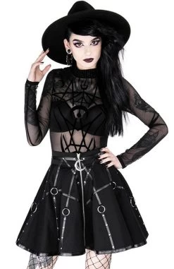 Restyle Moon Mistress Skirt 29 Restyle Moon Mistress Skirt -Fashion Apparel eng pl Gothic black harness circle MOON MISTRESS SKIRT 2052 15 09415.1579156078
