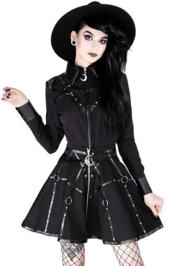 Restyle Moon Mistress Skirt 41 Restyle Moon Mistress Skirt -Fashion Apparel eng pl Gothic black harness circle MOON MISTRESS SKIRT 2052 4 20548.1579156063
