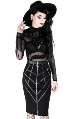 Restyle Bonded To The Moon Pencil Skirt 16 Restyle Bonded To The Moon Pencil Skirt -Fashion Apparel eng pl Gothic black harness pencil skirt BONDED TO THE MOON 2044 2 50704.1579155349