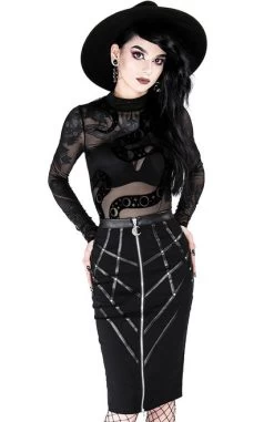 Restyle Bonded To The Moon Pencil Skirt 18 Restyle Bonded To The Moon Pencil Skirt -Fashion Apparel eng pl Gothic black harness pencil skirt BONDED TO THE MOON 2044 5 97984.1579155350