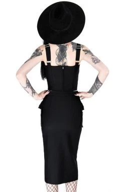 Restyle Utility Midi Skirt -Fashion Apparel eng pl Gothic black woman pencil skirt with pockets UTILITY MIDI SKIRT 2048 14 75138.1597844481