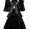 Restyle Devoured Dress -Fashion Apparel eng pl Gothic schoolgirl DEVOURED DRESS with a bow 2213 1 26398.1652058683