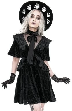 Restyle Devoured Dress -Fashion Apparel eng pl Gothic schoolgirl DEVOURED DRESS with a bow 2213 3 93646.1648592250