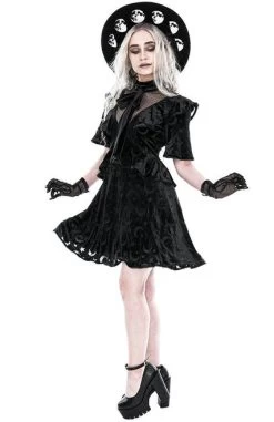 Restyle Devoured Dress -Fashion Apparel eng pl Gothic schoolgirl DEVOURED DRESS with a bow 2213 8 53541.1652058110