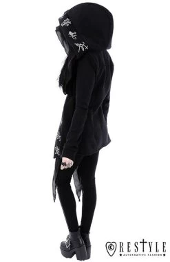 Restyle Demon Hoodie -Fashion Apparel eng pl Long Gothic jacket with oversized hood DEMON HOODIE 1748 13 75481.1582010246