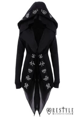 Restyle Demon Hoodie -Fashion Apparel eng pl Long Gothic jacket with oversized hood DEMON HOODIE 1748 14 78269.1582010268