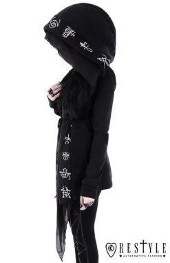Restyle Demon Hoodie -Fashion Apparel eng pl Long Gothic jacket with oversized hood DEMON HOODIE 1748 5 17953.1582010215