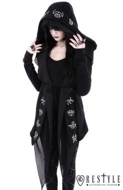 Restyle Demon Hoodie -Fashion Apparel eng pl Long Gothic jacket with oversized hood DEMON HOODIE 1748 7 18073.1646836628