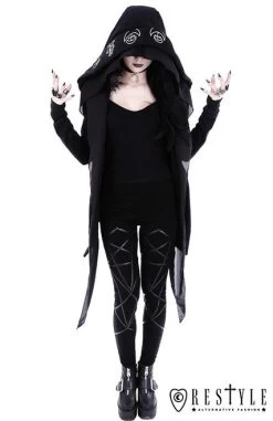 Restyle Demon Hoodie -Fashion Apparel eng pl Long Gothic jacket with oversized hood DEMON HOODIE 1748 9 34004.1582010215
