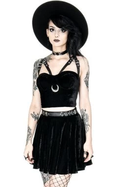 Restyle Moon Child Skirt - Small 20 Restyle Moon Child Skirt - Small -Fashion Apparel eng pl MOON CHILD black velvet mini gothic skirt 1885 8 19972.1563074261