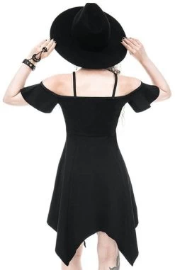 Restyle Moon Keyhole Tunic Dress -Fashion Apparel eng pl Moon Keyhole Tunic Black Jersey Dress 2210 11 98197.1638954062