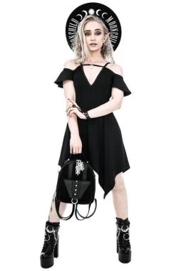 Restyle Moon Keyhole Tunic Dress -Fashion Apparel eng pl Moon Keyhole Tunic Black Jersey Dress 2210 9 16967.1638954020