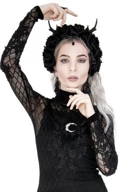 Restyle Moon Mesh Pencil Dress -Fashion Apparel eng pl Pencil Mesh Dress with Moon Lace and Moon Motif 2128 13 75147.1621350733