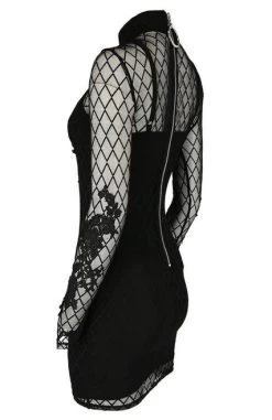 Restyle Moon Mesh Pencil Dress -Fashion Apparel eng pl Pencil Mesh Dress with Moon Lace and Moon Motif 2128 4 60422.1621350719