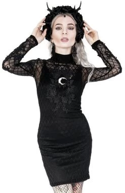 Restyle Moon Mesh Pencil Dress