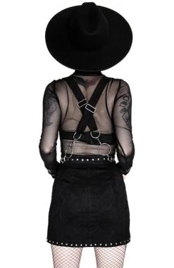 Restyle Studded Suede Skirt -Fashion Apparel eng pl STUDDED SUEDE SKIRT black gothic short skirt 1977 14 69392.1574758575