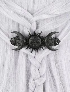 Restyle Sun And Moon Hair Clip: Black -Fashion Apparel eng pl SUN AND MOON HAIRCLIP BLACK 1934 3 06610.1568690687