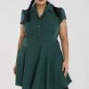 Hell Bunny Carlie Mini Dress: Dark Green - 3XL 1 Hell Bunny Carlie Mini Dress: Dark Green - 3XL -Fashion Apparel hlb40159p carlie mini dress dark grn 01 3 92866.1653544193