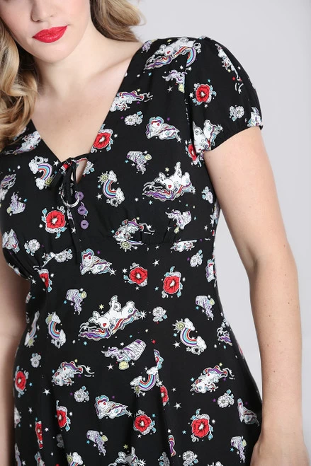 Hell Bunny Star Catcher Mini Dress - XS, 4XL And 5XL 5 Hell Bunny Star Catcher Mini Dress - XS, 4XL And 5XL - Image 3